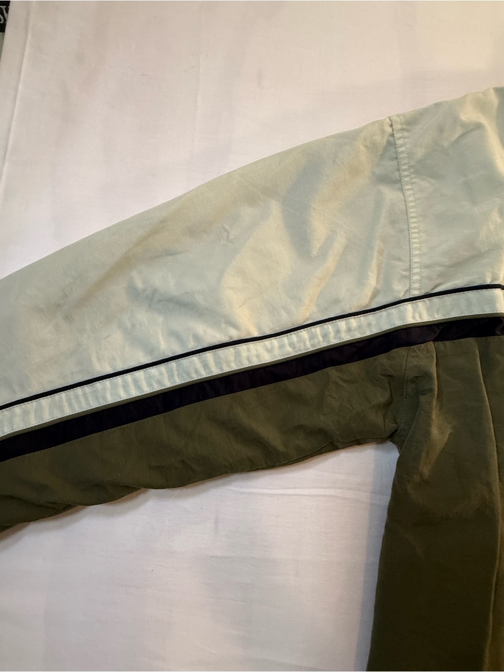 OP Olive & Cream Colorblock Zip Windbreaker - Picture 11 of 12